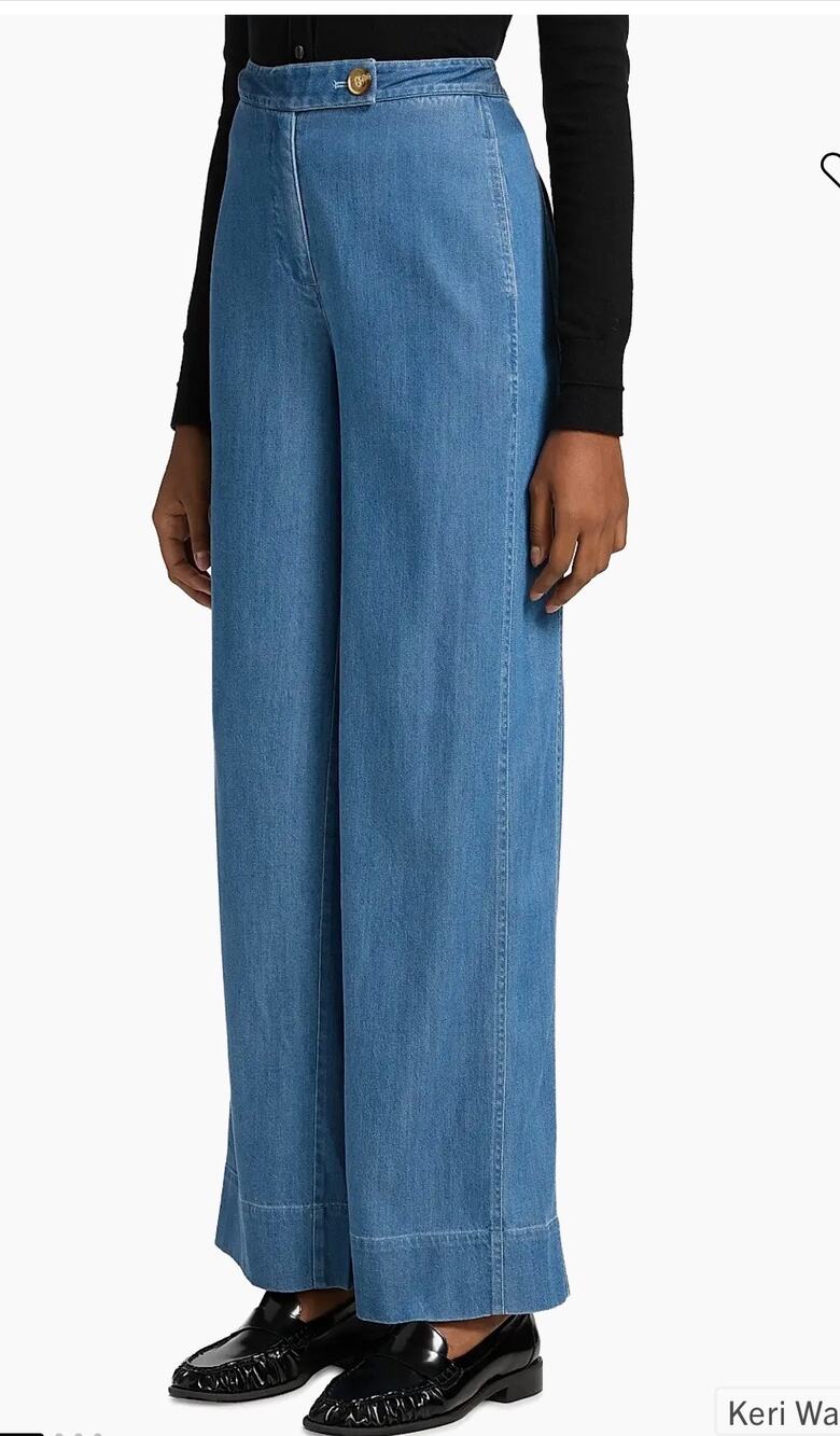 Derek Lam 10 Crosby Eli Wide Leg Denim Trousers 4